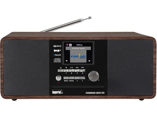 Imperial IMPERIAL DABMAN i200 CD, Digital, DAB+,FM,UKW, Spelare, CD, 20 W, 7,62 cm (3")