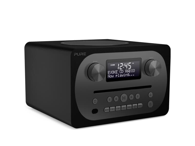 Pure Evoke C-D4, Digital, DAB,DAB+,FM, Spelare, CD,CD-R,CD-RW, Front, 10 W
