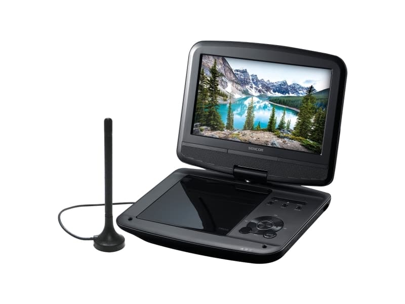Sencor SPV 7926T, Portable DVD player, Cabriolet, Svart, CD-ljud, CD-video, DVD-ljud, DVD-Video, MP3, CD,CD-R,CD-RW,DVD+R,DVD+RW,DVD-R,DVD-RW, DVB-T,