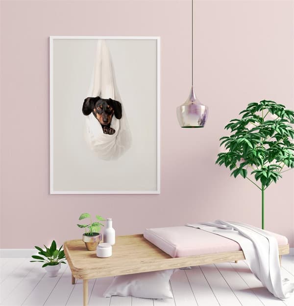 CHILLING DOG POSTER