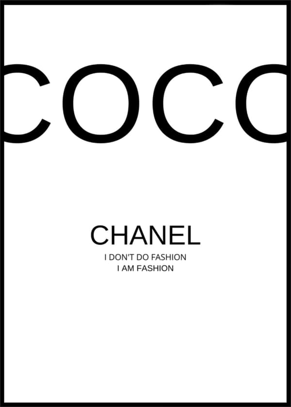 COCO CHANEL POSTER 30x40cm