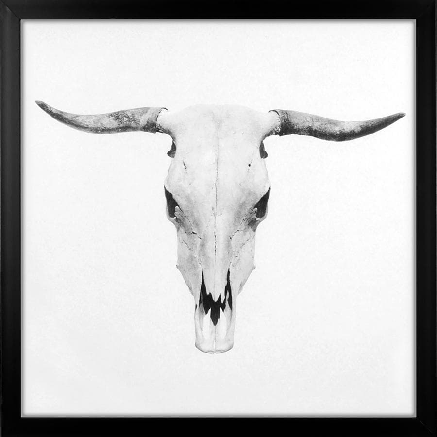 Grindstore Bull Skull Large Framed Canvas Print