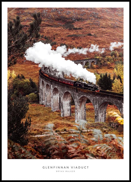 GLENFINNAN VIADUCT POSTER 30x40cm