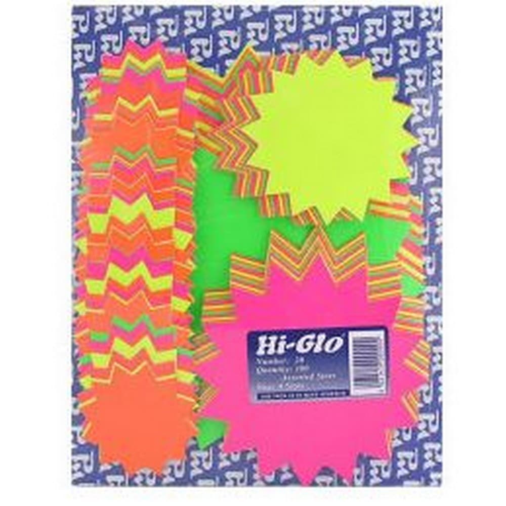 Hi-Glo Blandade stjärnor (paket med 100)