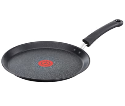 Tefal E44011, Rund, Crepe-panna, Svart, 175 ° C, Rostfritt stål, Titan, 28 cm