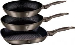 Berlinger Haus frying pan Metallic 20 24 28cm 3pcs.