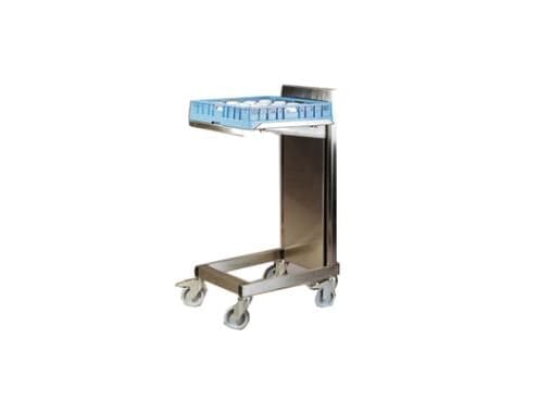 Dispenservogn 50x50 cm til Opvaskekurv Rustfri Stål,1 stk