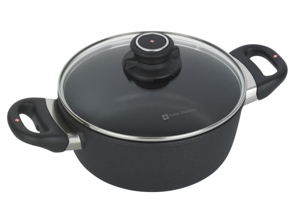 XD Casserole w/ Lid 8" Induktion - 2 liter Ø20cm - gjuten Alu - Svart non-stick