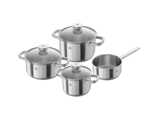 ZWILLING 64040-005-0, Rustfritt stål, Aluminium, Rustfritt stål, Rustfritt stål, Rustfritt stål, Glass, Keramisk, Gass, Halogen, Induksjon, Forseglet