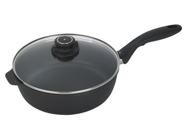 XD Sauce Pan w/ Lid 9,5" Induktion - 3 liter Ø24cm - gjuten Alu - Svart non-stick