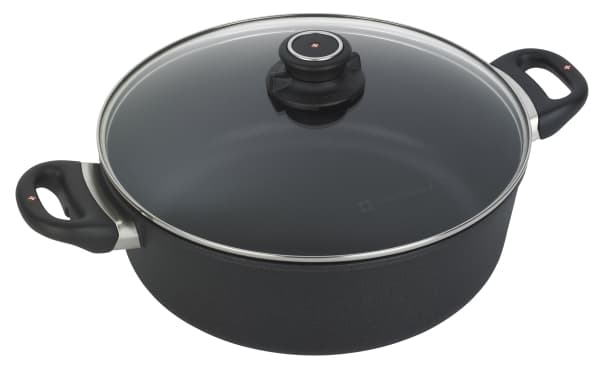 XD Braiser w/Lid 11" Induktion - 5 liter Ø28cm - gjuten Alu - Svart non-stick
