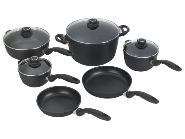 XD Induction 10 Set - 6424ic,6718ic,6720ic,6728ic,61 - gjuten Alu - Svart non-stick