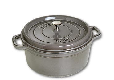 Staub Cocotte, Single pan, Grå, Støpejern, 5,9 l, 1 stykker, 28 cm