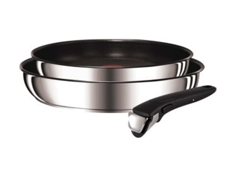 Tefal Ingenio Preference, Rustfritt stål, Rustfritt stål, Titanium Excellence, Svart, Thermo-Spot, Avtagbar