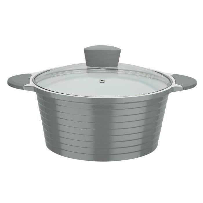 GSW keramisk gryde med Greblon induktionsskål Bolero Grey - 24 cm