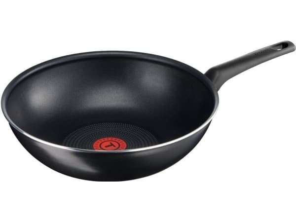 Tefal Invissia B30919, Rund, Wokpanna, Svart, PowerGlide, 175 ° C, Gjuten aluminium