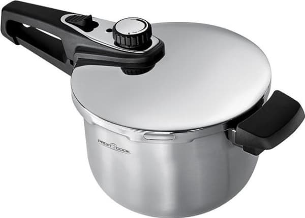 ProfiCook PC-SKT 1072, 6 l, Keramiska, gas, halogen, Induktion, Rostfritt stål, 22 cm, Rostfritt stål, Steamer basket, steamer basket holder