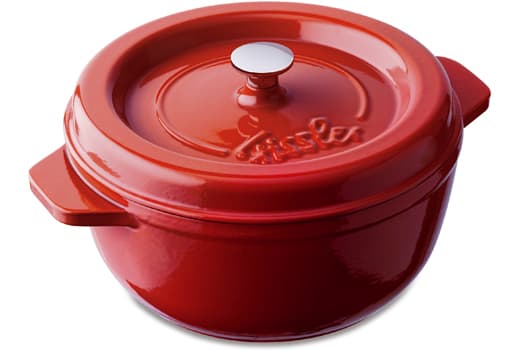 Fissler Arcana Round, 23cm, Single pan, Röd, Gjutjärn, 3 l, Gjutjärn, 23 cm