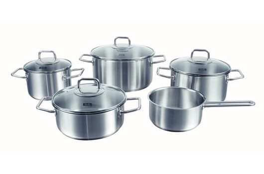 Fissler Viseo, 5-set, Pan set, Rostfritt stål, Rostfritt stål