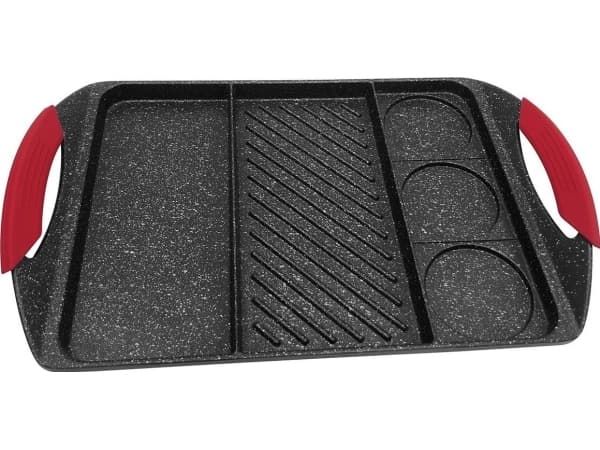 KingHoff Grill Pan Cast Iron 42 cm