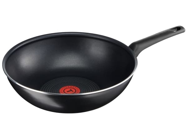 Tefal Invissia B30919, Rund, Wok/Stirfry pande, Sort, PowerGlide, 175 °C, Aluminium