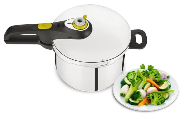 Tefal P25342, 4 l, Keramiska, gas, halogen, Induktion, Gjutjärnsplattor, Svart, Rostfritt stål, 22 cm, Rostfritt stål, 450 mm