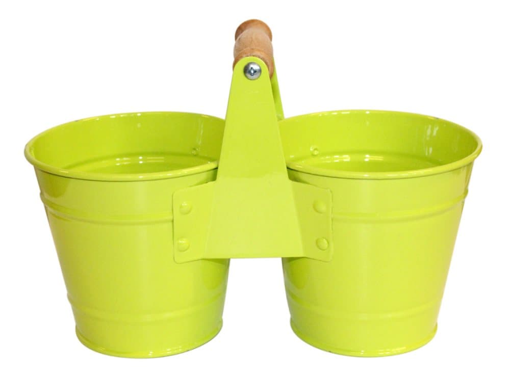 Kruka med handtag grön 4 pack
