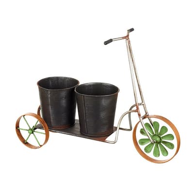 Metal Scooter Double Planter
