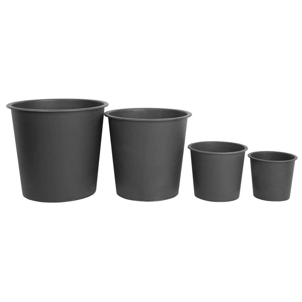4 pyöreän sisäruukun setti ⌀16 ⌀20 ⌀30 ⌀34 cm