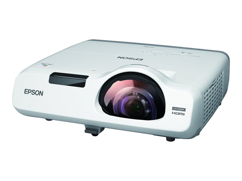 Epson EB-525W - 3LCD-projektor - 2800 lumen (vit) - 2800 lumen (färg) - WXGA (1280 x 800) - 16:10 - 720p - LAN