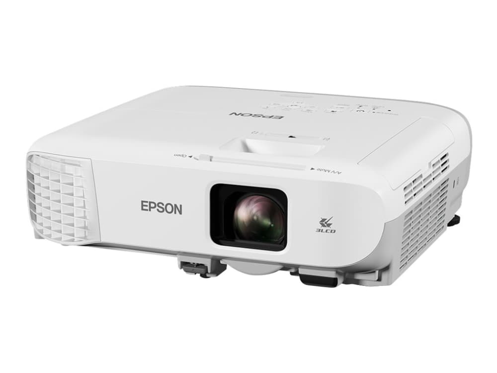Epson EB-990U - 3 LCD-projektor - 3800 lumen (hvit) - 3800 lumen (farge) - WUXGA (1920 x 1200) - 16:10 - 1080p - LAN - grå, hvit