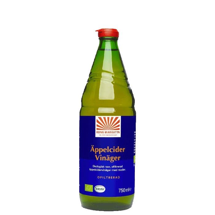 Äppelcidervinäger Ofiltrerad KRAV, 750 ml
