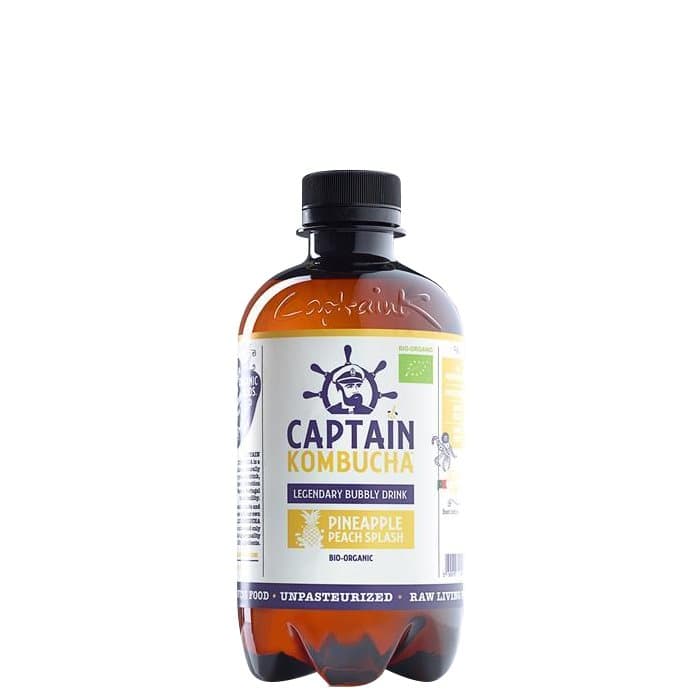 Captain Kombucha Pineapple Peach Splash, 400 ml
