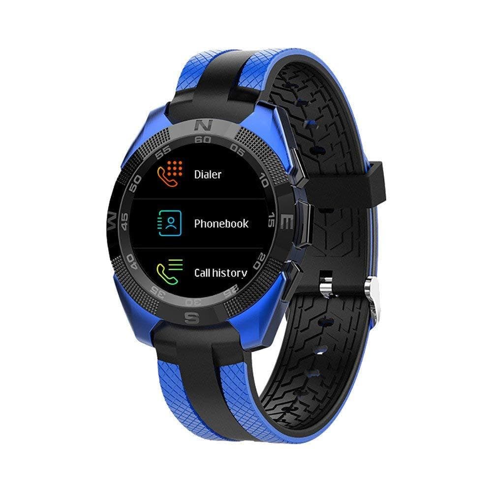 Smartwatch / sportsur med Bluetooth - sort / blå