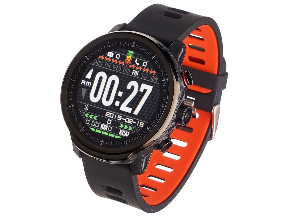 Garett Electronics Sport 29, Svart, Karbon, Støvresistent, Vannbestandig, Rund, Gummi, Svart, Rød, IP68