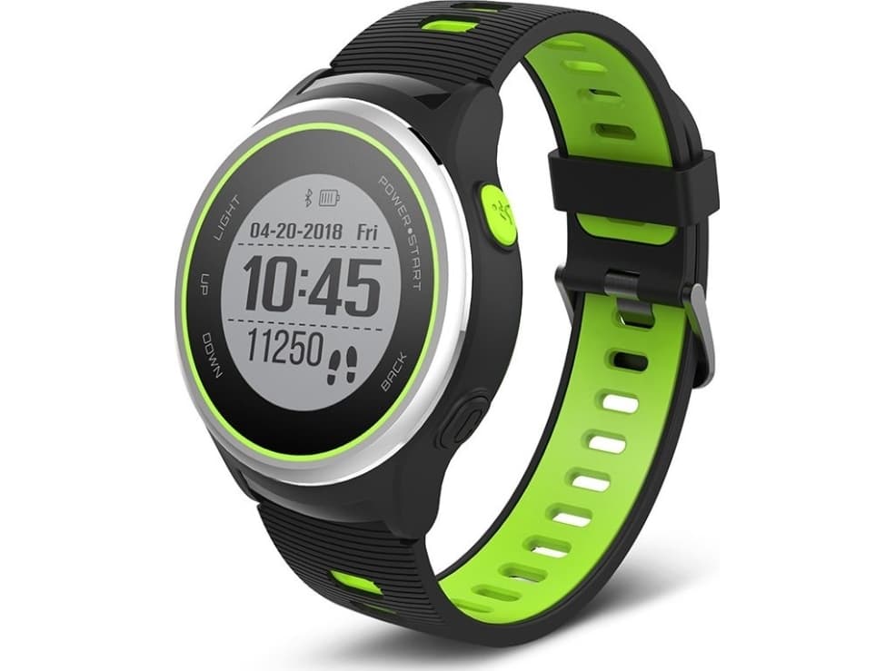 Forever Smart SW-600 Triplex Sport Watch with GPS / Pulsometer / IP68 / BT 4.2 / Compass / Weather / Green