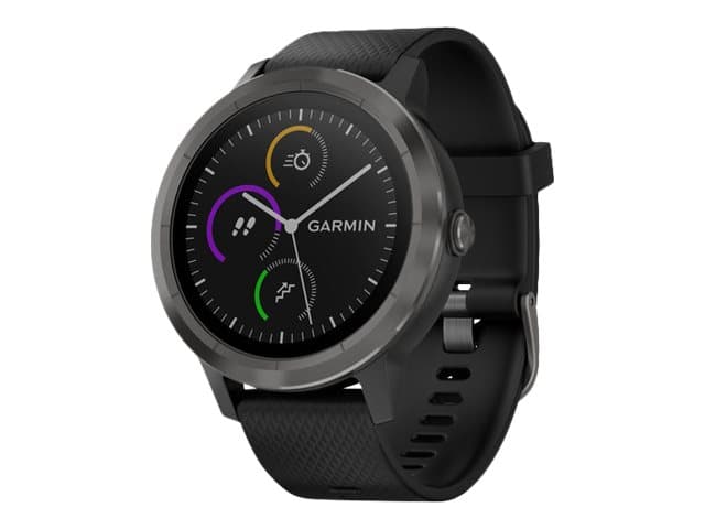 Garmin vívoactive 3 - Svart - smart klocka med band - svart - Bluetooth, ANT+/ANT - 43 g