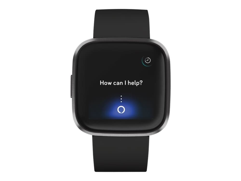 Fitbit Versa 2 - Kol - smart klocka med band - silikon - svart - Bluetooth - 40 g