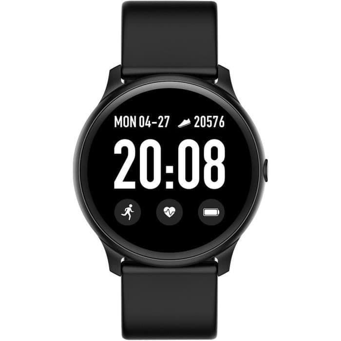 WEE'PLUG SMARTFIT tilsluttet ur - Elegant Smartwatch - Multisports - Cardio - Bluetooth - Vandtæt - Sort