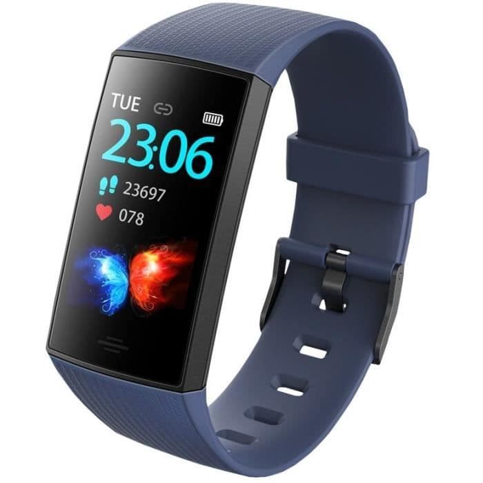 WEE'PLUG SB18 + tilsluttet armbånd - Multisports - Cardio håndled - Bluetooth - Vandtæt - Mørk blå