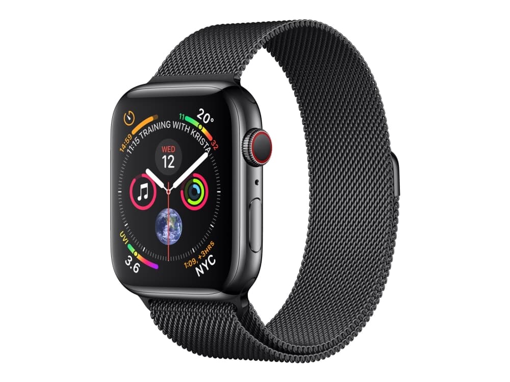 Apple Watch 4 GPS+4G 40mm space black Stainl.St./Milanese Lo