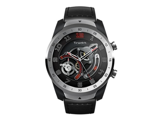 Mobvoi TicWatch Pro 2020, 3,53 cm (1.39"), AMOLED, 4 GB, Wi-Fi, GPS, Svart, Silver