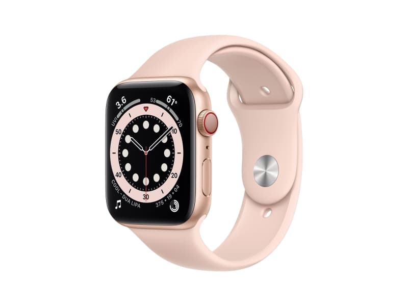 Apple Watch Series 6, OLED, Berøringsskjerm, 32 GB, Wi-Fi, GPS