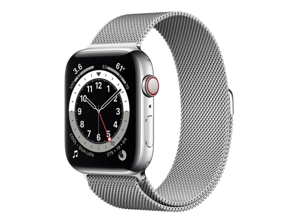 Apple APPLE Watch Series 6 GPS + Cellular 44mm Silver Stainless Steel Case with Silver Milanese Loop
