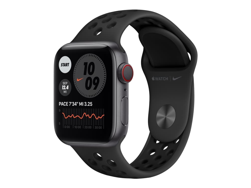 Apple Watch Series 6 Nike, OLED, Kosketusnäyttö, 32 GB, Wi-Fi, GPS (satelliitti)