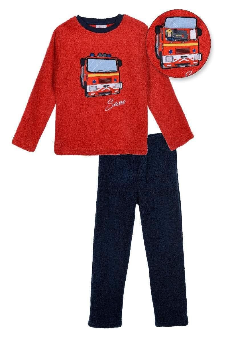 Brannmann Sam Fleece Pysjamas - Rød