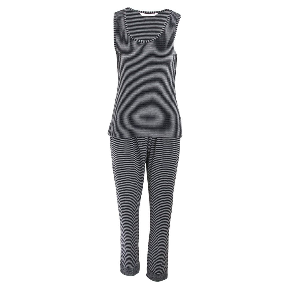 Inspirations Pyjamasuppsättning för kvinnor / damer Stripe 3 Piece (Underdelar, topp och kofta)