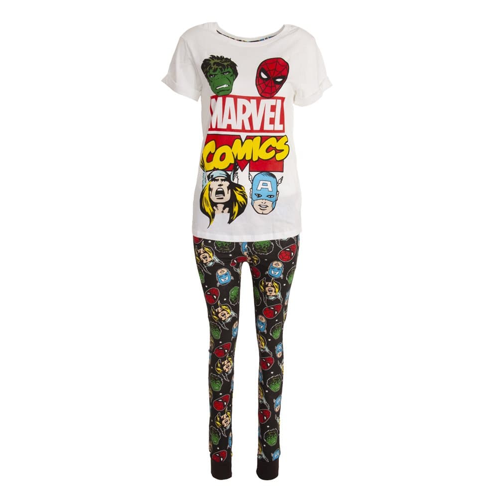 Marvel Womens/Ladies Avengers Pyjama Set