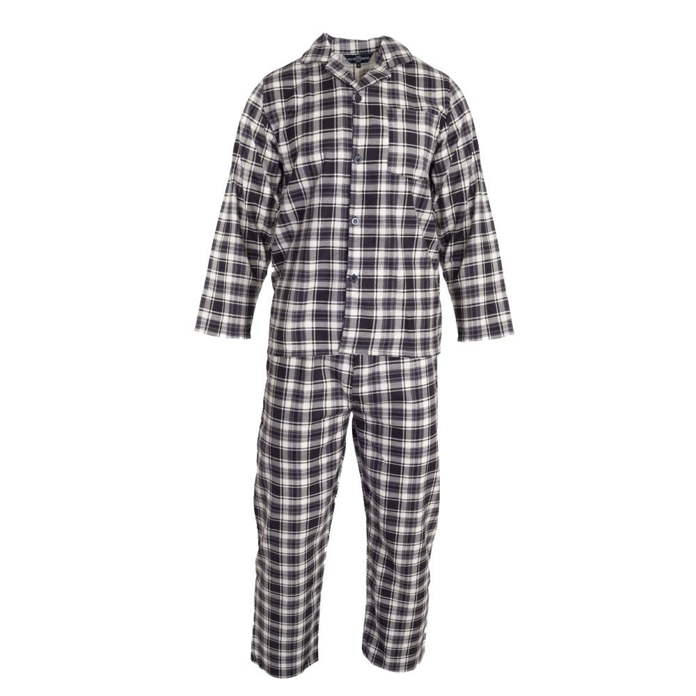 Walter Grange Mens Traditional Check Cotton Pyjama Set