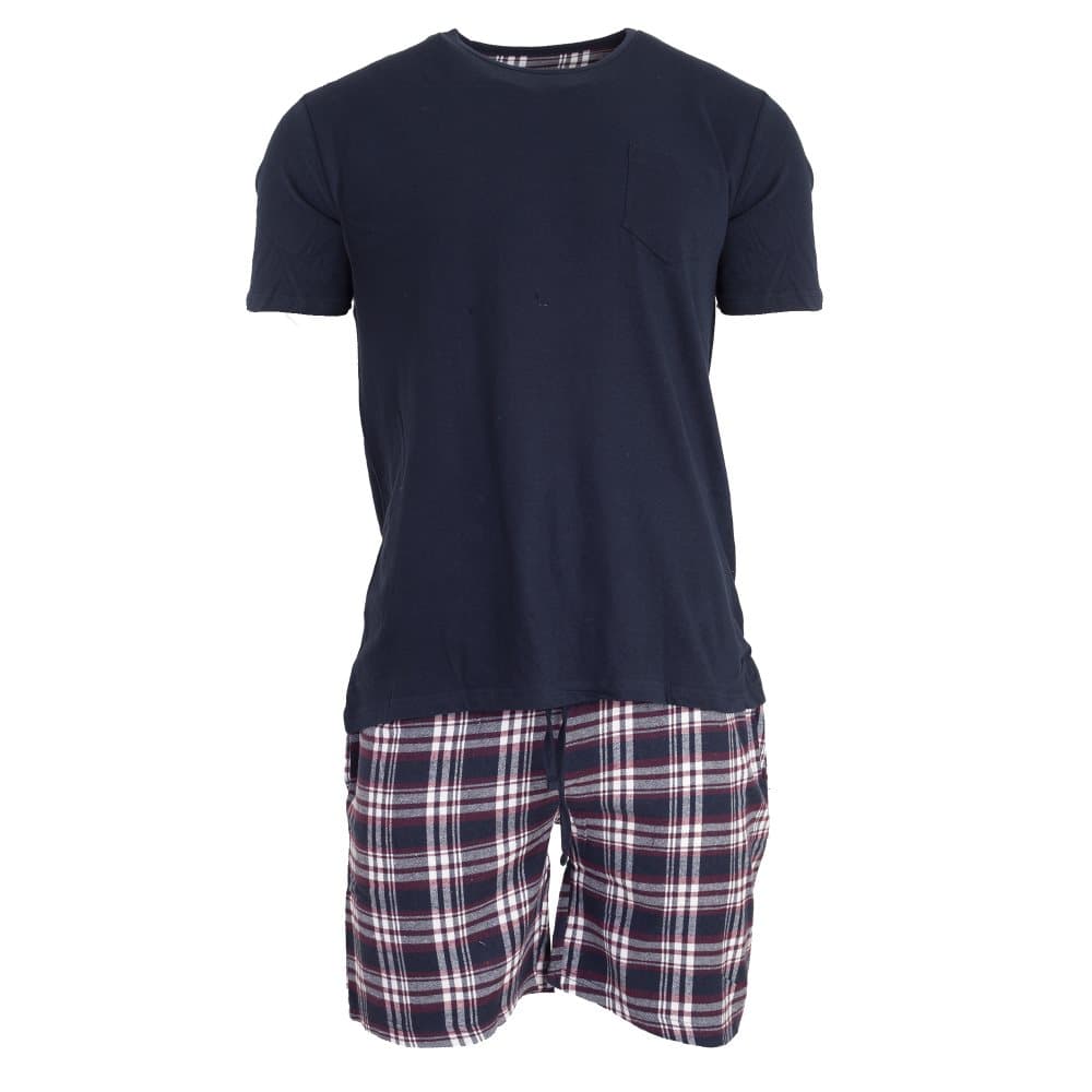 Brave Soul Herr Check Short Loungewear Set